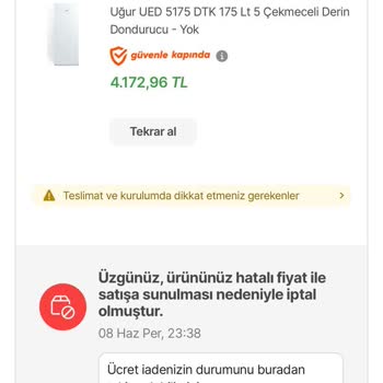 Hepsiburada Sipariş İptali