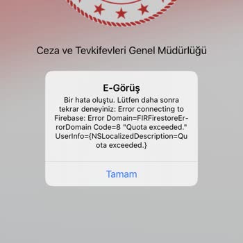 Adalet Bakanlığı E Görüş Hata Veriyor