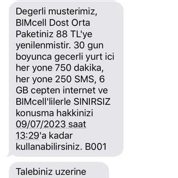 Cep Tel Tarife Bimcell Sorunu