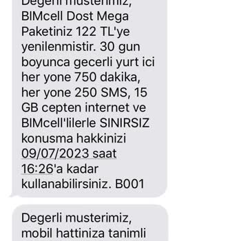 Cep Tel Tarife Bimcell Sorunu