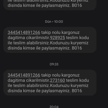 Aras Kargo Dağıtıma Çıkarılıp Gezdirilip Tekrar Şubeye Götürülen Kargo