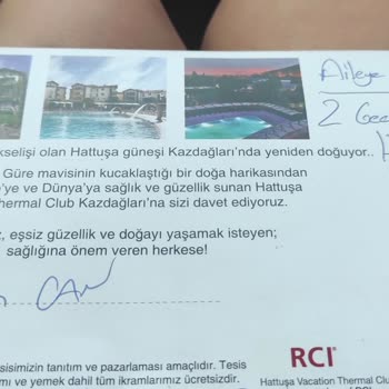 Hattuşa Termal Bedava Tatil Yalanı