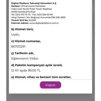 0850 484 07 78 Digiturk Türk Telekom Yanıltması