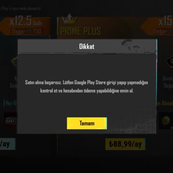 Google Play Store Ödeme Hatası