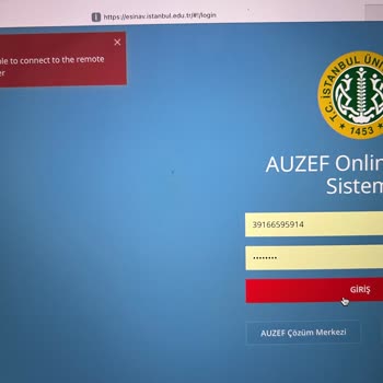 İstanbul Üniversitesi Sınava Girilmiyor, Sürekli Sistem Hata Veriyor