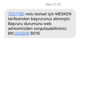MEPAŞ Yanlış Numaraya SMS Gönderimi