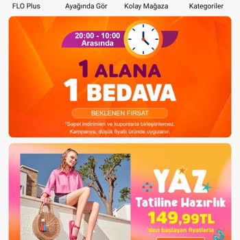 FLO Kampanya İndirimi Uygulanmıyor