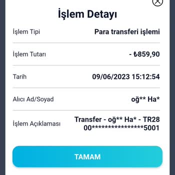 Paycell Hesabından Ziraat Bankası Hesabına Transfer