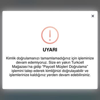 Turkcell Paycell Kimlik Doğrulama İşlemleri