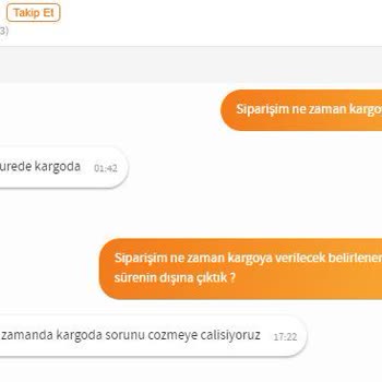 Trendyol Mağazası Siparişi Göndermiyor - Trendyol İse Çözüm Sunmuyor.