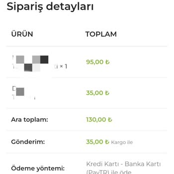 Yeşil Adam Kozmetik Ve Doğal Ürünler Siparişin 2 Aydır Gönderilmemesi!