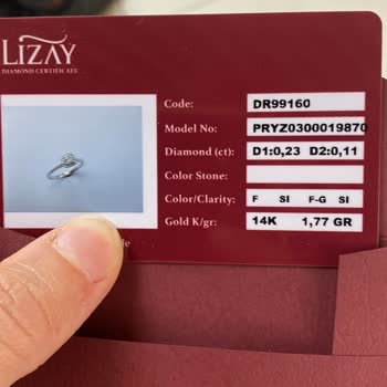 Lizay Pırlanta Yüzük Sertifika Sorunu