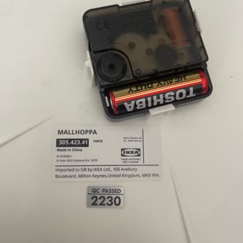 IKEA Paslanan Duvar Saati (Sıfır)