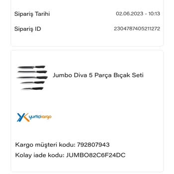 Jumbo Bıçak Seti / Paslanma Konusu
