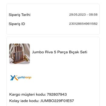 Jumbo Bıçak Seti / Paslanma Konusu