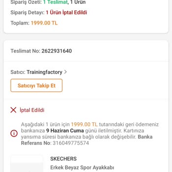 Trendyol Sebepsiz Sipariş İptali