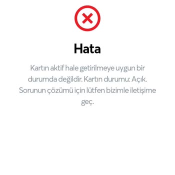 Papara ''Kartın Aktif Hale Getirmeye Uygun Bir Durumda Değildir.'' Hatası!