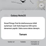 Samsung Telefon Note 20 Desen Kilidi Hatası