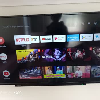 TV Nin Ekranında Netflix'i Gösteren Erotik Görsel