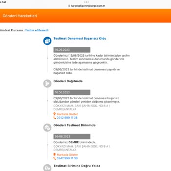 MNG Kargo Demre Şubesi İlgisizliği