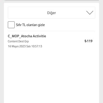 Atocha Vodafone Otomatik Üyelik Şikayeti