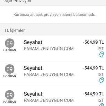 Enuygun.com Bilet İptaline İlişkin Para İadesinin Yapılmaması