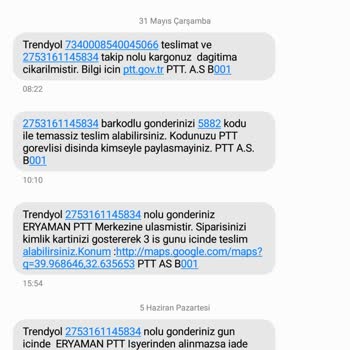 PTT Kargo Mağdur Ediyor Sürekli