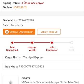 Trendyol Bozuk Ürün Servis Çözümsüzlüğü