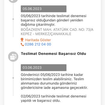 MNG Kargo Çanakkale Boğazkent Şubeden Şikayetçiyim!