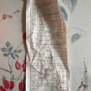 Antalya Tahılpazarı Popeyes Sürekli Eksik Ürün Gönderiyor!