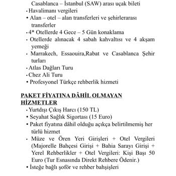 Tatil Sepeti Fas Turunun Para Verilip Boşuna Yorgunluk Satın Alınması