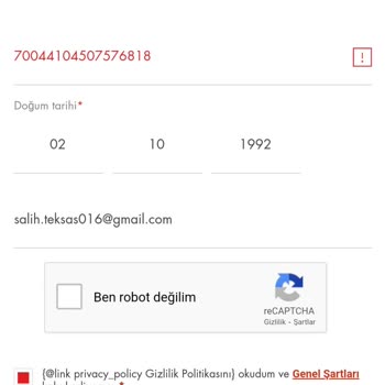 Shell Mobil Uygulamaya Kayıt Olamıyorum