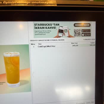 Starbucks Etiket Fiyatı Ve Kasa Fiyatı Arasındaki Fark