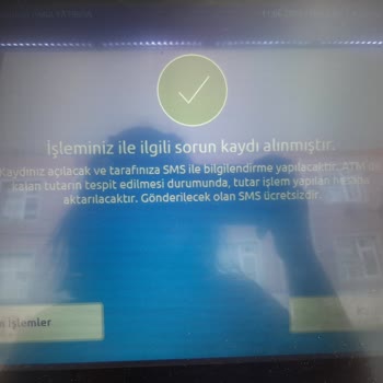 Yapı Kredi Bankası Para Sıkışması - ATM'de Param Sıkıştı