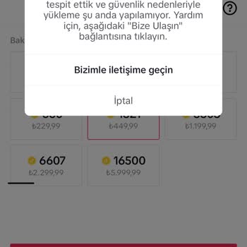 Jeton Yüklemesi Yapılamıyor Hata Veriyor