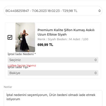 Butik Gardrop Butik Gardırop İade Sorunu