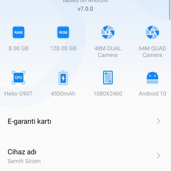 Tecno Camon 16 Premium Android 10 Sistemi Üzerine Çıkmıyor.