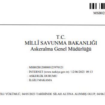 E-Devlet (Turkiye.gov.tr) Askerlik Görevim Bitti Ama E-Devlette Terhis Olduğum Yazmıyor!
