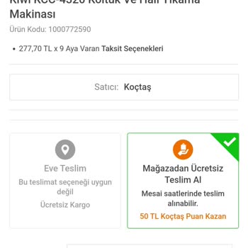 Koçtaş Online Ve Mağaza Arası ANLAŞMAZLIK-MAĞDURİYET