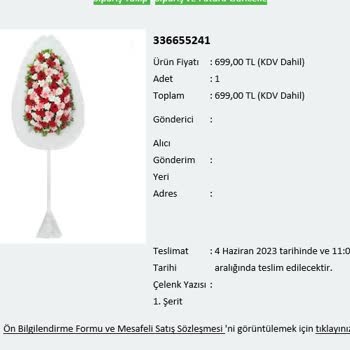 Çiçek Sepeti Ücret İade Talebi!