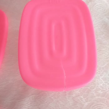 Lav Dikdörtgen Cam Pembe Kapaklı Kahvaltılık Kabı