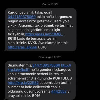 Aras Kargo "kargoyu Kabul Etmemeniz Nedeni İle Teslim Edilememiştir" Yalanı