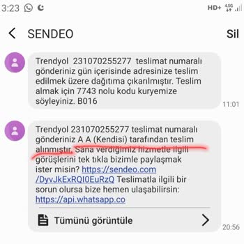 Sendeo Kargo Başkasına Teslim Etmesi