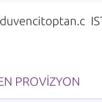 Düvenci Toptan 'da Ödemesi Alınan Ama Siparişte Görünmeyen Ürünler