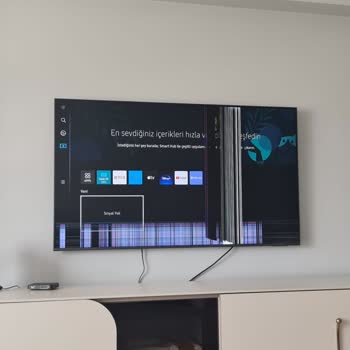 Samsung Qled60b Tutma Sonrası Panel Kırılması