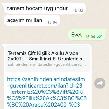 Sahibinden Güven İstismarı Sahte Hesap