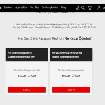Vodafone Yurt Dışı Paket Ücretlendirmesi İnanılmaz Saçma