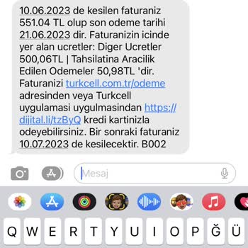 Turkcell Cayma Bedeli Gelen Fatura