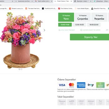 Taze Çiçek (tazecicek.com) Teslim Edilen Ürünün Fotoğrafı İle Aynı Olmaması