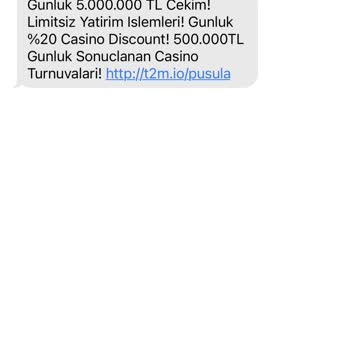 Turkcell Bahis Sitesinden Gelen Mesaj Bıktım